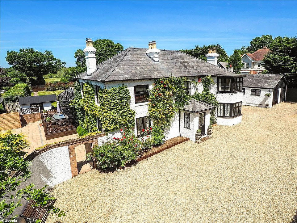 This substantial five bedroom house is in the New Forest and the asking price has been reduced by 35.6%