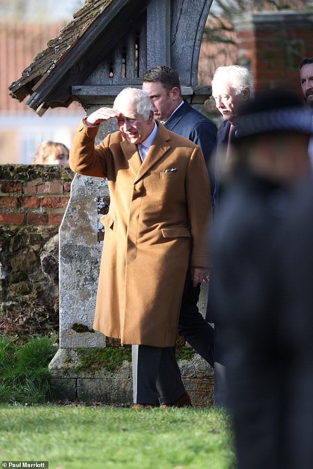 The king shaded his eyes from the sunlight as he entered the historic cemetery.