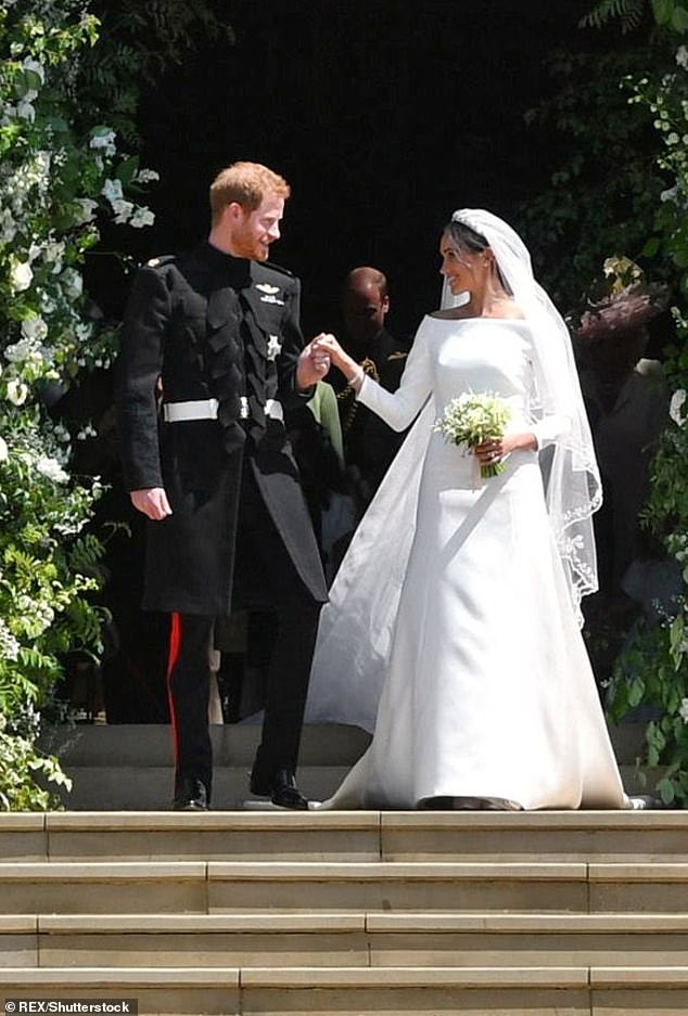 Prince Harry said a number of factors contributed to his feeling depressed in the run up to his wedding, pictured.