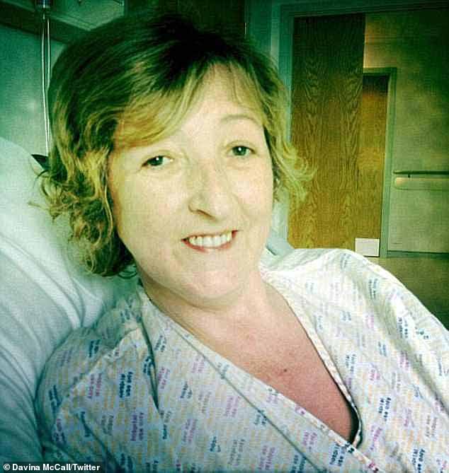 Devastating: Caroline (pictured) died at age 50 in 2012 after being diagnosed with lung cancer, bone cancer, and doctors told her she had two brain tumors.