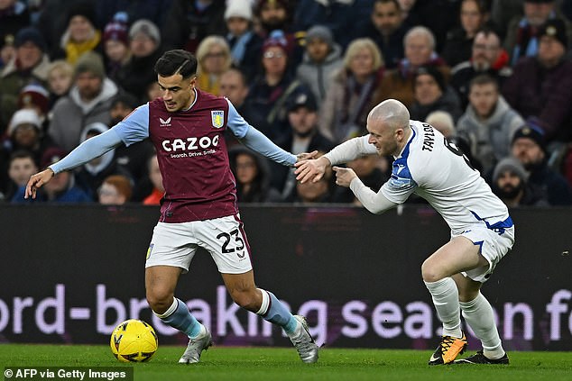 Philippe Coutinho made his first start under the Villa manager who joined in October