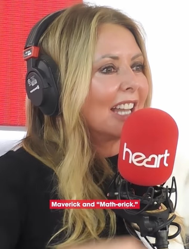 Radio appearance: She explained her goal for the year while appearing on Heart FM's Breakfast Show with Amanda Holden and Jamie Theakston.