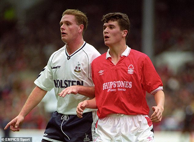 Keane (right) was at Nottingham Forest when the 15-minute date took place in the early 1990s.