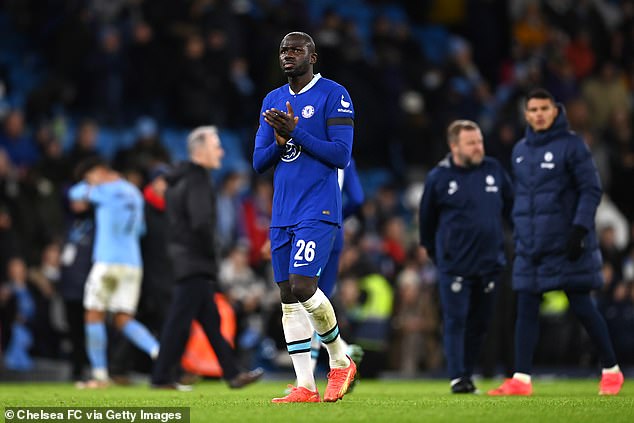 Kalidou Koulibaly was again in poor form for Chelsea in central defense for the Blues