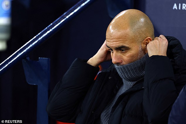 Manchester City manager Pep Guardiola did not have much to think about during the game.