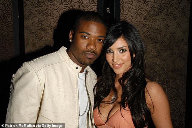 Sex tape: Former couple Kim and Ray J, who got together in 2002 when they were both 21, recorded the infamous video during their birthday celebrations that year and it was later released in 2007.