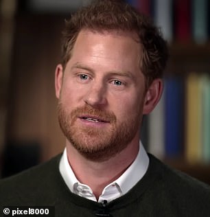 Asked by host Anderson Cooper why he and Meghan haven't given up their titles, Prince Harry (seen) replied: 