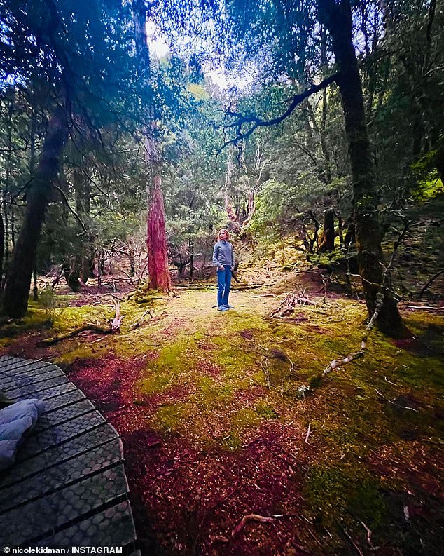 The Big Little Lies star, 55, shared a series of photos on Instagram from her trip to the world famous national park.