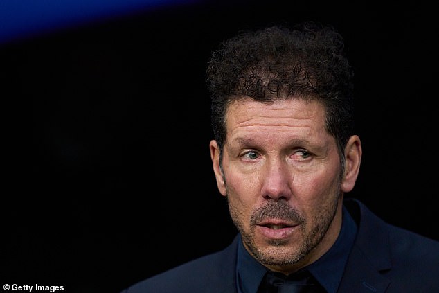 Félix is ​​believed to have fallen out with Atlético manager Diego Simeone (pictured)