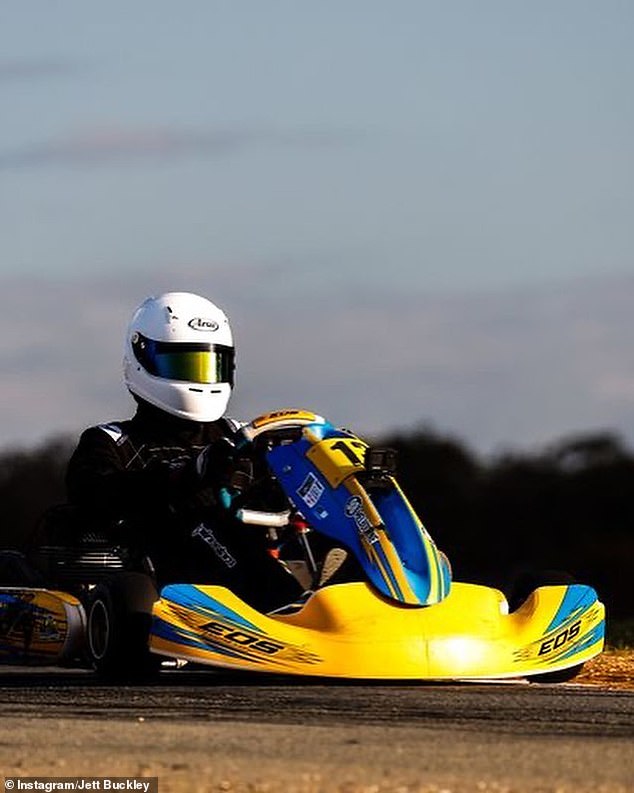 Jett Buckley (pictured) was itching to get back behind the wheel