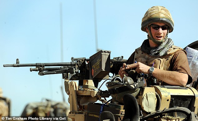 The 38-year-old Duke of Sussex served in the army for 10 years in total, rising to the rank of captain and undertaking two tours of Afghanistan.  He is seen in 2008.