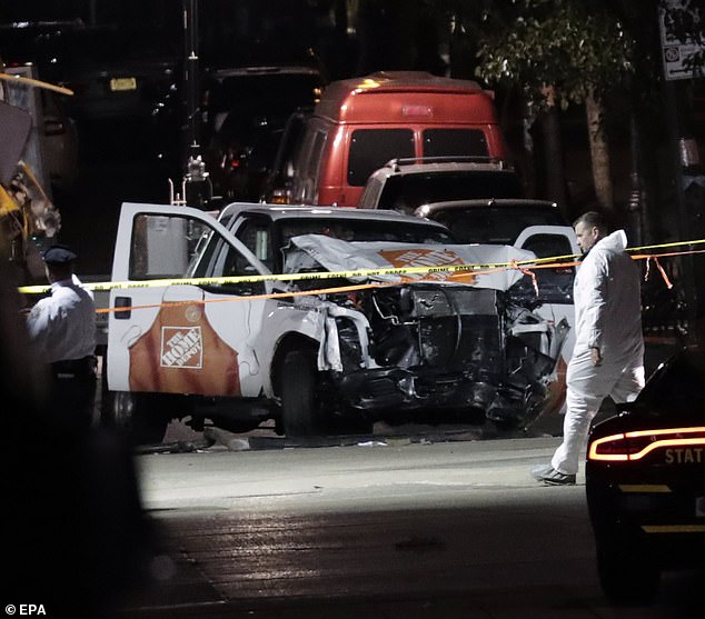 Saipov is accused of crashing his rental truck into a bike lane in Manhattan on October 31, 2017, killing eight people and injuring dozens more.