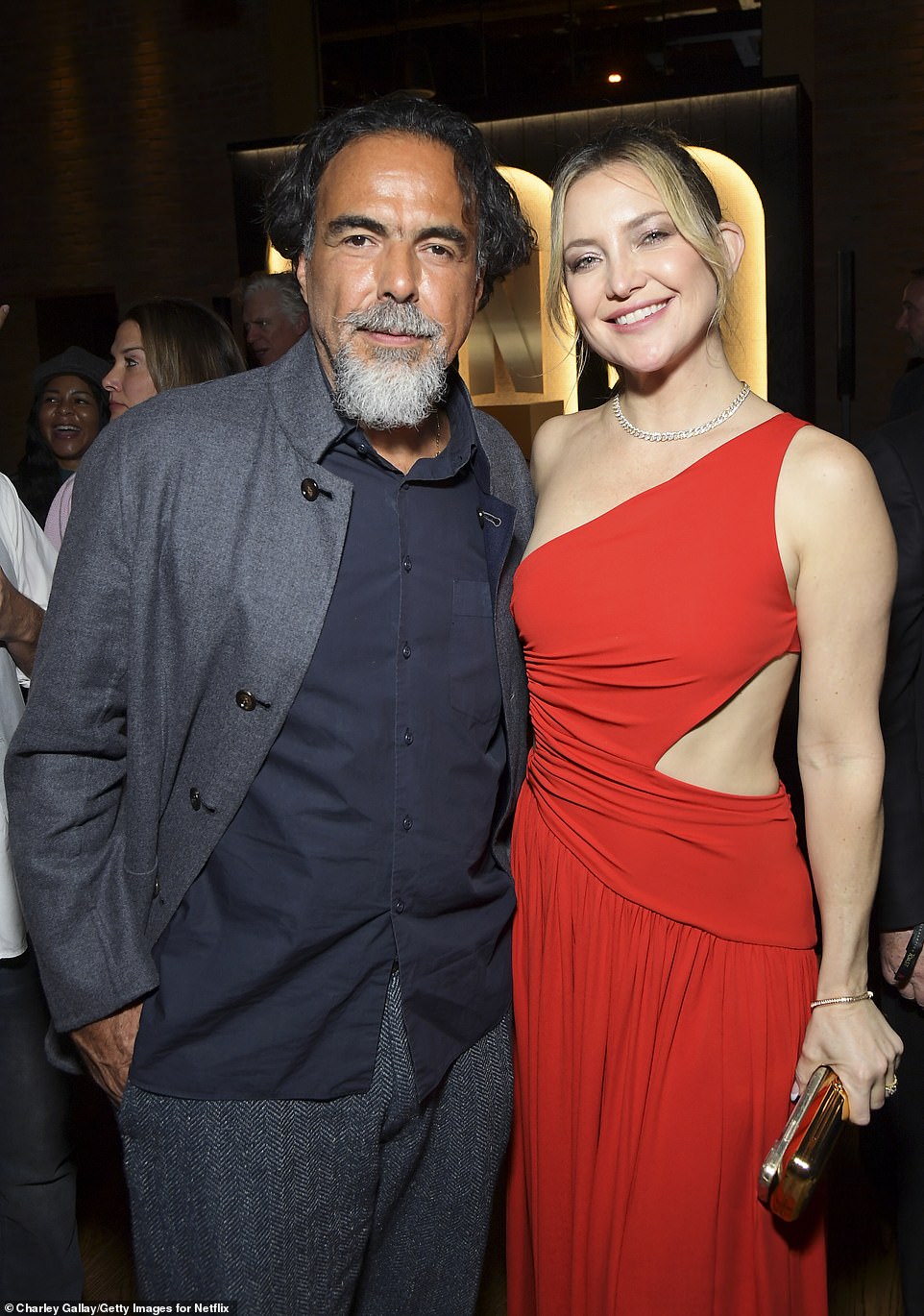 They never worked together!  Kate mingled with the likes of four-time Oscar winner Alejandro González Iñárritu (L), whose latest offering Bard: False Chronicle of a Handful of Truths is streaming on Netflix