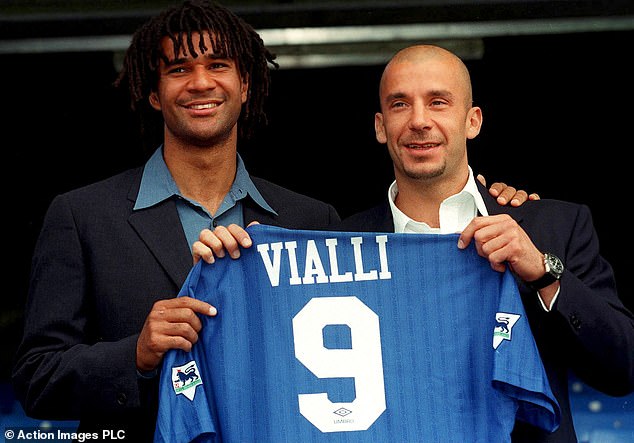 The Italian striker joined Chelsea in 1996 before taking over as player-manager in 1999