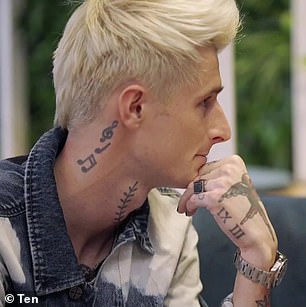 Melbourne-based rocker Jed McIntosh suffered a brutal rejection within minutes of the episode when he was knocked down by the stunning blonde psychology student, Caitlin Perry.