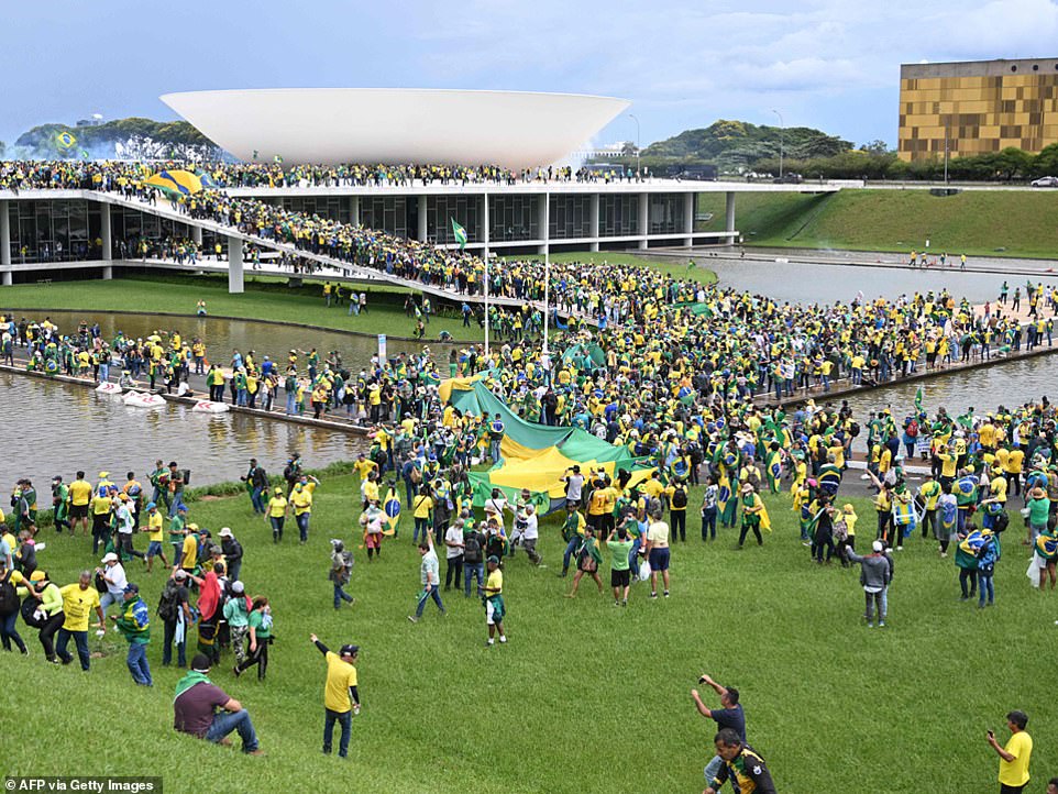 Supporters of Brazil's far-right former President Jair Bolsonaro invaded and defaced the country's Congress, presidential palace and Supreme Court