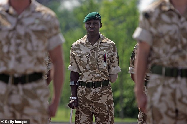 Royal Marine Ben McBean (centre) described the Prince's decision to share the number of Taliban soldiers he had killed as 