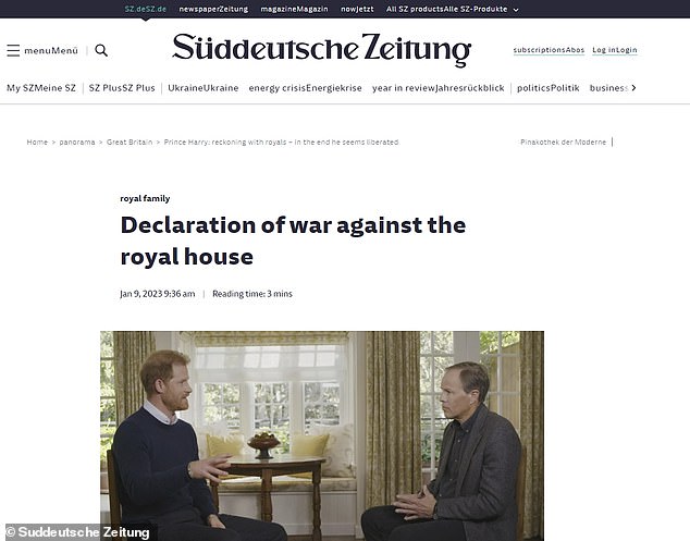 1673263609 676 Prince Harry interviews How the worlds media have reacted