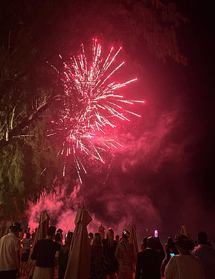 Among them, a New Year's Eve fireworks display and stunning island sunsets.