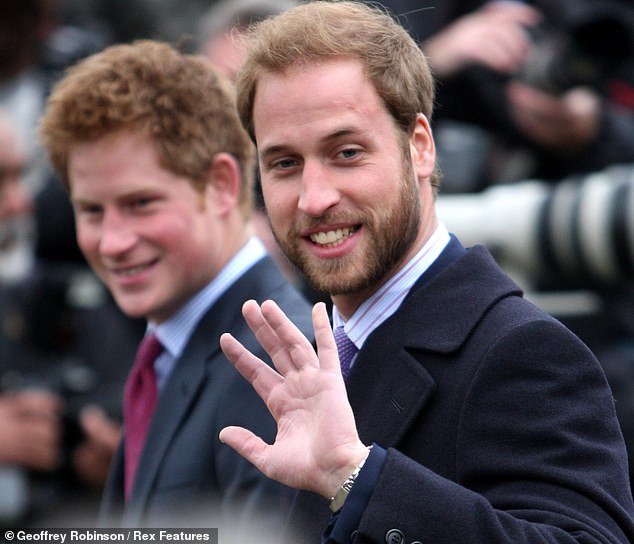 Prince William briefly had facial hair in 2008 (pictured here), but many Twitter users said they couldn't remember a moment with the royals — he did have a beard.