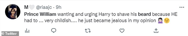 Twitter users believed Harry's account and were infuriated by William's alleged behavior, with many calling him out 