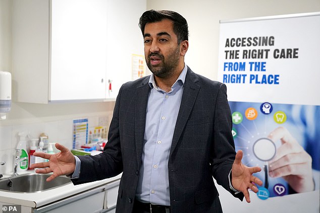 The SNP leader will face questions alongside Scotland's national clinical director Jason Leitch and embattled health spokesman Humza Yousaf (pictured)