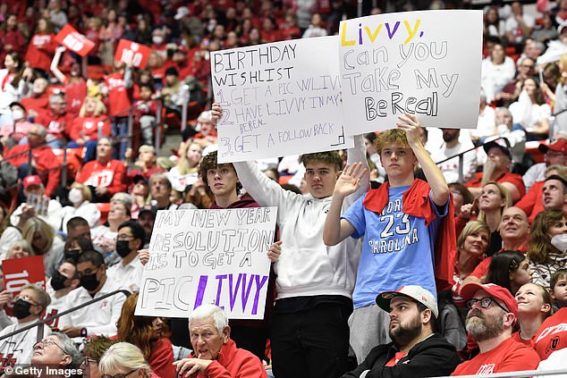 Several fans held up signs begging him for a photo in the stands.  The New Jersey-born star has been participating in gymnastics since she was three years old and now she is one of the top earners in college sports.