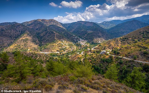 The family went on the trip up the Troodos Mountains after winning a Halloween scavenger hunt