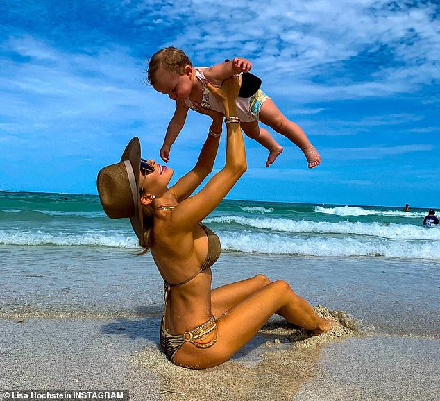 Girls only: The Real Housewives of Miami star posted a throwback photo with her daughter Elle after calling her ex 'embarrassing' on social media