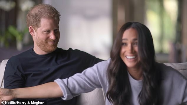 During the Netflix series, Meghan appeared to mock her own efforts to follow royal protocol as she recounted the 'surreal' moment she met the Queen.