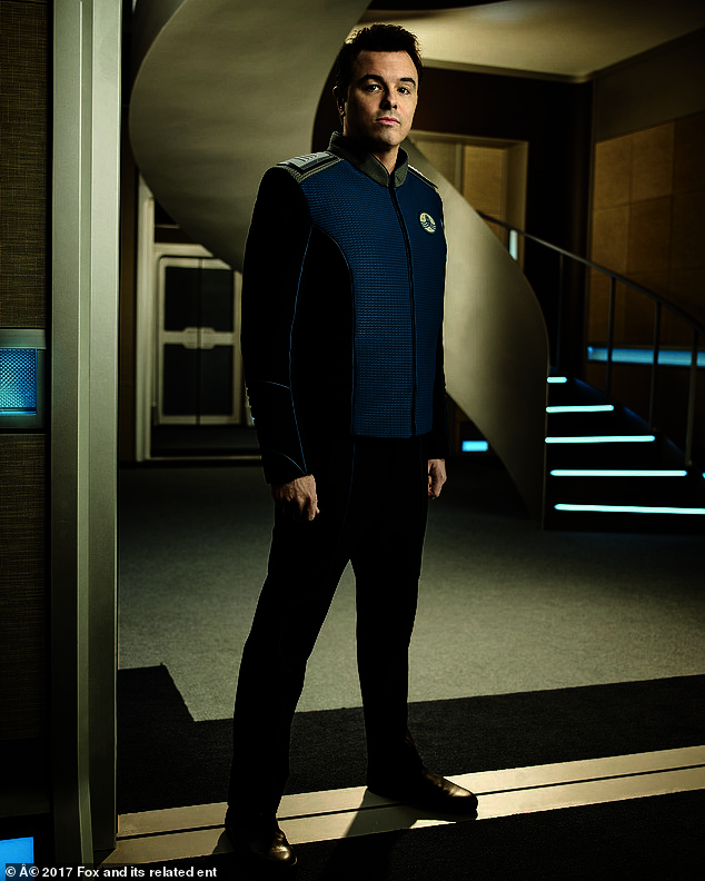 Streaming success: Seth is celebrating The Orville's move from Fox to Hulu, where it is one of the most in-demand shows on the streaming service.