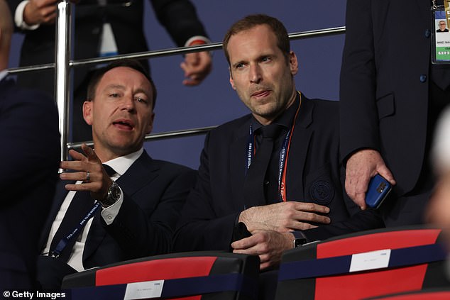 Petr Cech (right) is among the many high-profile departures from Stamford Bridge in recent months.