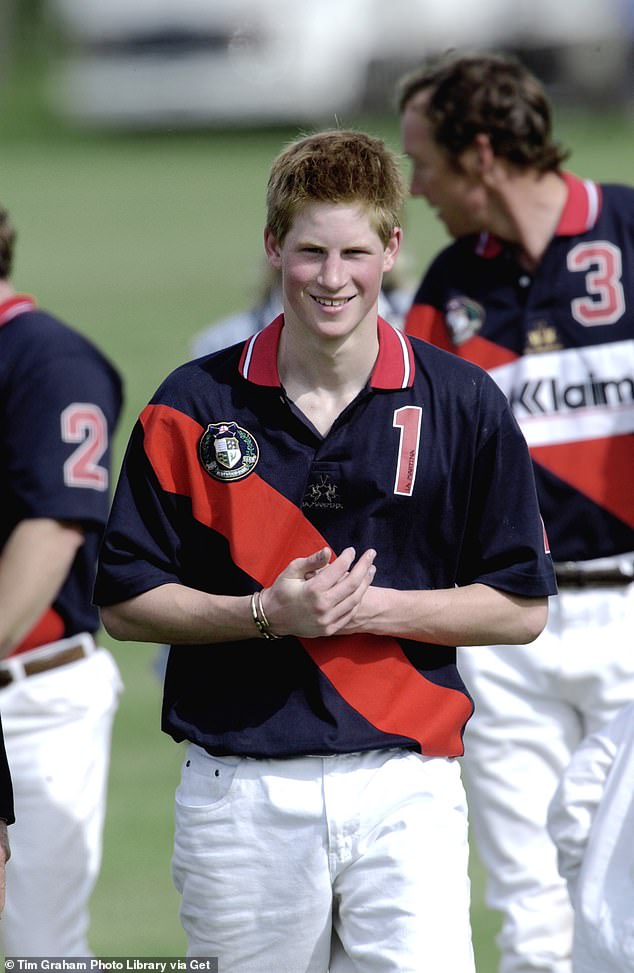 While the riddle officially remains unsolved, the revelations in Harry's memoir certainly add to the speculation that he was the mysterious snort.  (Pictured: Harry playing polo in 2002)