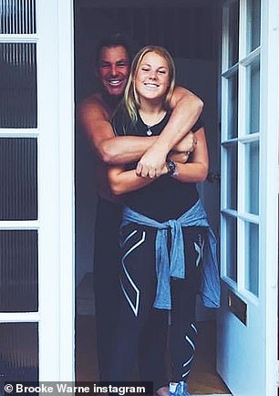 Shane Warne and his daughter Brooke