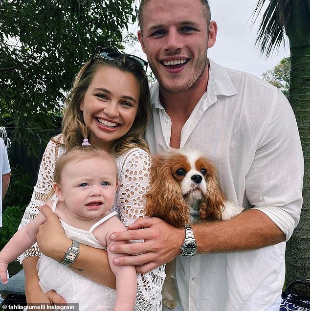 Tahlia married soccer star Tom Burgess (right) in January 2022