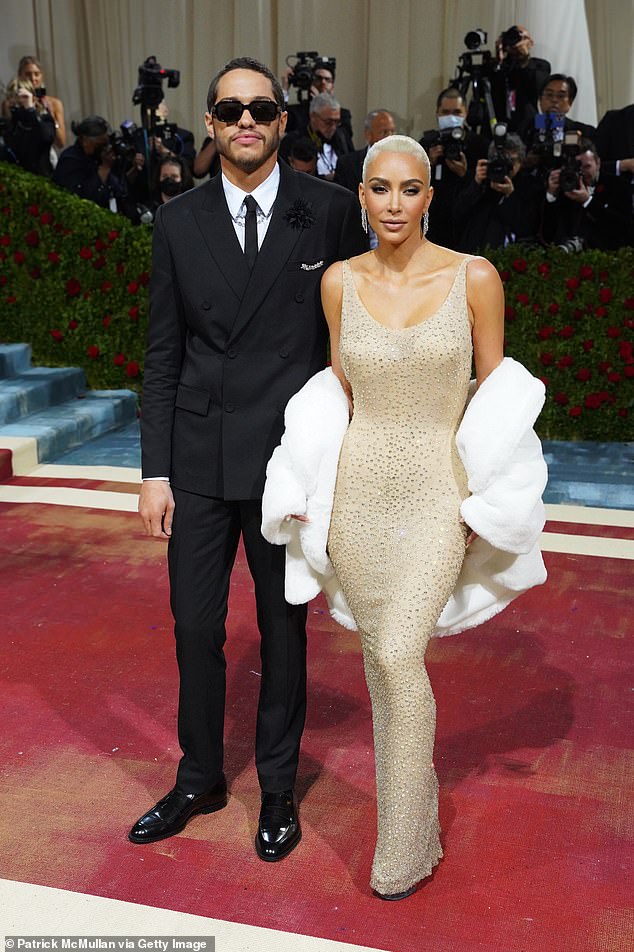 The ex factor: Before that, he was in a nine-month relationship with Kim Kardashian, 42;  Pictured at the 2022 Met Gala in New York