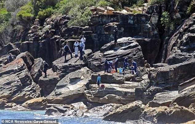 Aleksei Prakhiy, 18, was on the nearby beach when he and his companions saw Leichhardt's wife lying lifeless in the water near the rocks and ran to help.