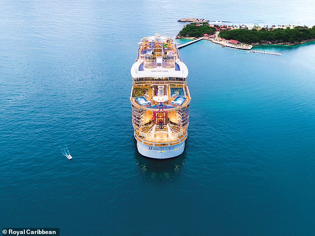 This is the Harmony of the Seas cruise operated by Royal Caribbean