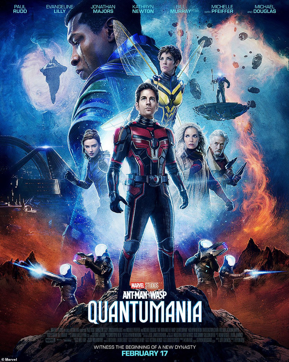 New poster: Marvel has released the new poster for Ant-Man and the Wasp: Quantumania, in theaters February 17.