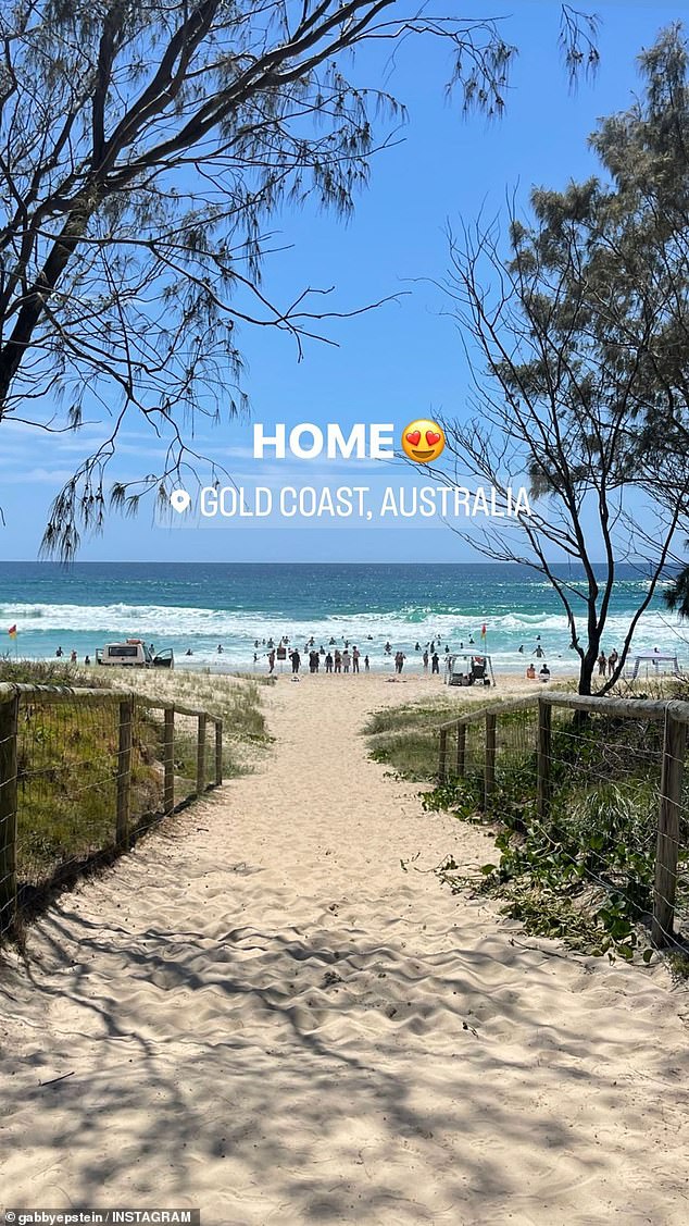 The 28-year-old returned to the Gold Coast for her first Australian summer since 2019.