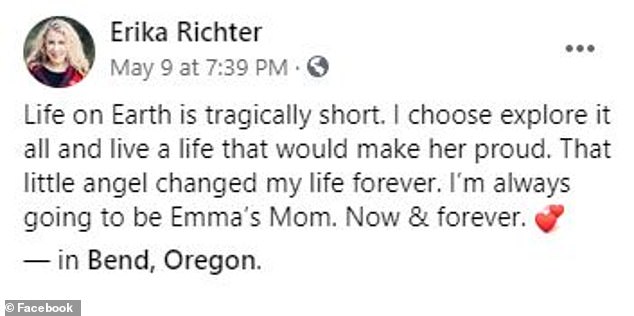 Erika Richter's daughter Emma also died at the Rock 'n Play