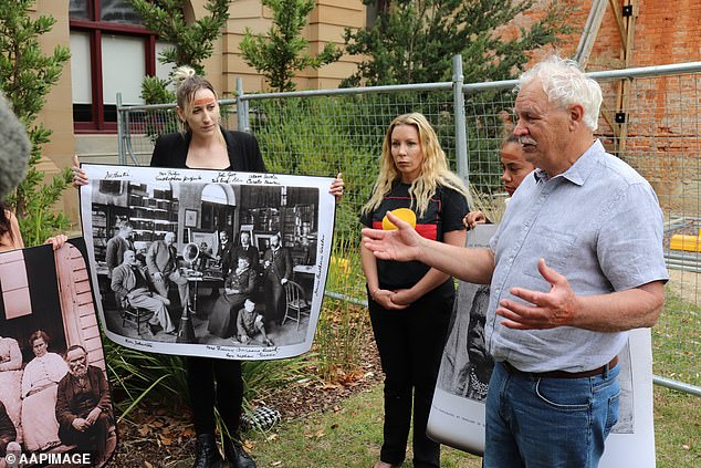 Mr Mansell (pictured left) says Aboriginal salvage laws have been in operation on Cape Barren Island since 1820.