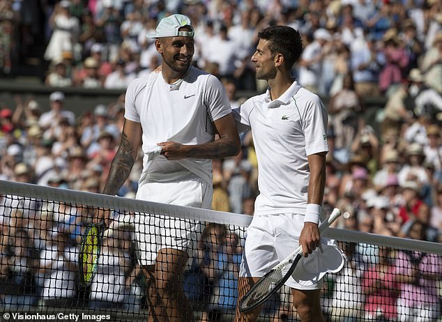 Kyrgios and Djokovic will meet at Melbourne's Rod Laver Arena on Friday night.