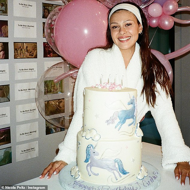 Celebration: Earlier she had enjoyed a girls spa day with her friends.