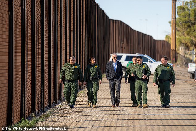 Biden was making his first visit to the southern border since taking office.  White House officials have been able to pinpoint another visit during his political career.