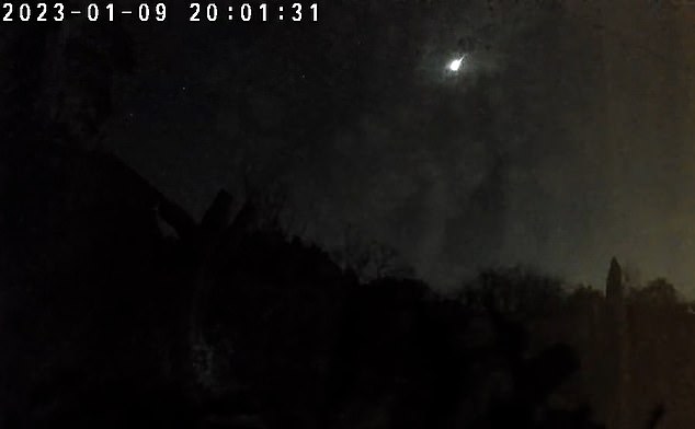 Sightings were reported from London to Devon and as far as Birmingham.  Images of the meteor showed it burning through the atmosphere for several seconds before disappearing.