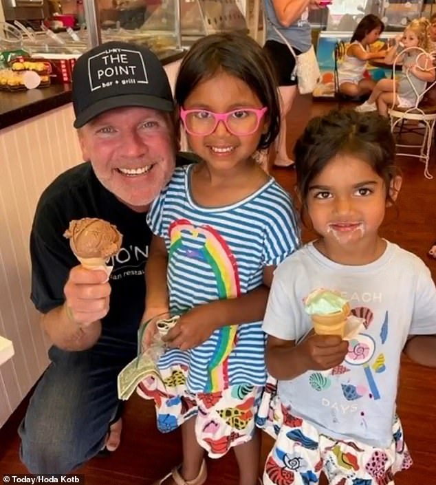 Kotb's five-year-old daughter, Haley, used money from her job to buy ice cream for her neighborhood friend Mo (pictured) last summer.