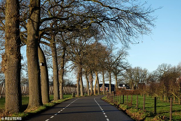 Fifteen people received a police warning and 100, including Britons, were found with a shovel searching for World War II treasure in the village of Ommeren (pictured)