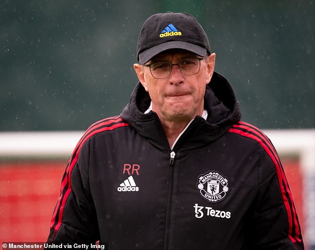 Manchester United withdrew from contention for the Argentine striker when Ralf Rangnick (pictured) was put in interim charge of the Red Devils after replacing Ole Gunnar Solskjaer.