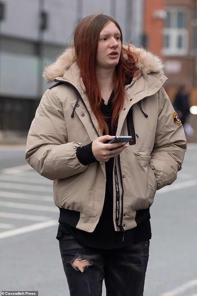 Meigh, pictured outside Warrington Magistrates Court, will be sentenced on February 1.